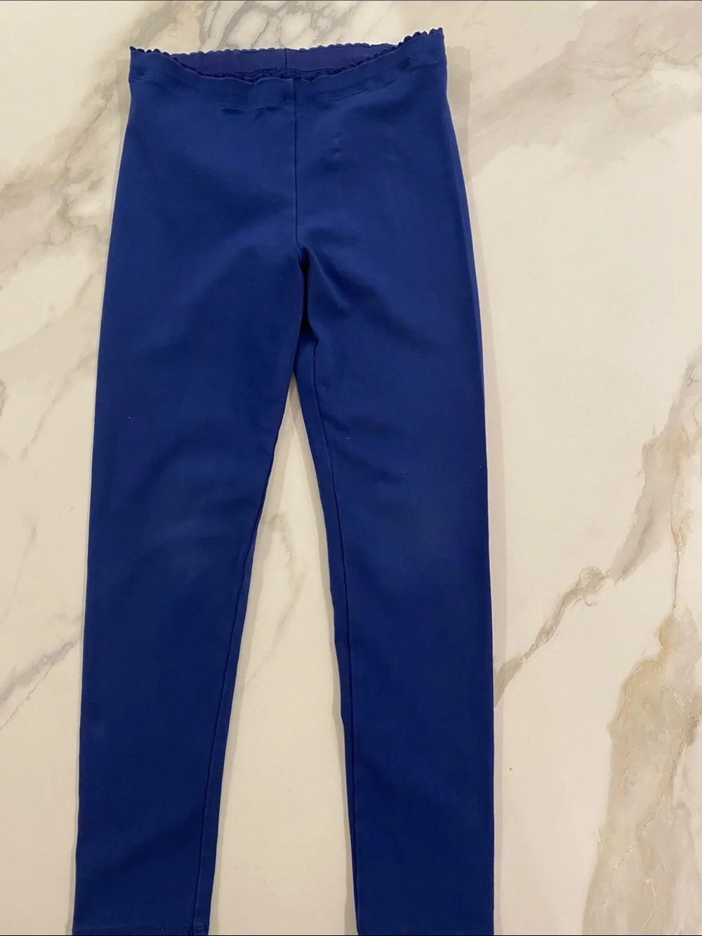The Tea Collection Solid Leggings size 6 blue and a pumpkin color